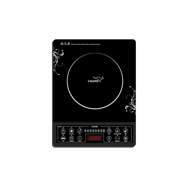 V-Guard VIC-15 2000-Watt Induction Cooktop (Black)