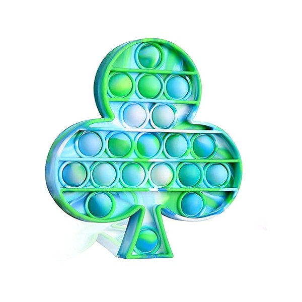 JD FRESH Push Pop it Fidget Toy pop it Combo pop it Fidget Toy Under Stress Relief Toys & Anti-Anxiety Sensory Bubble Toys Set for Autism to Relieve Stress (Leaf Green-Blue tie die)