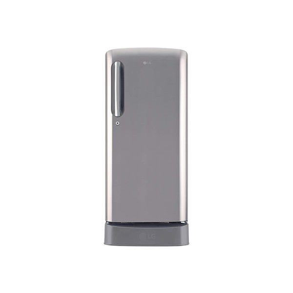 LG 190 L 4 Star Inverter Direct Cool Single Door Refrigerator (GL-D201APZY, Shiny Steel, Base Stand with Drawer)L.G