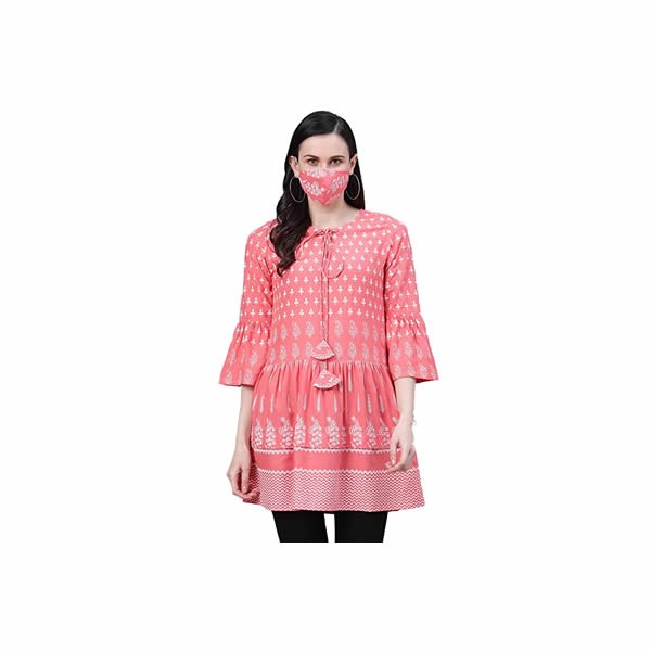 Women's Rayon Printed Short Kurta for Women