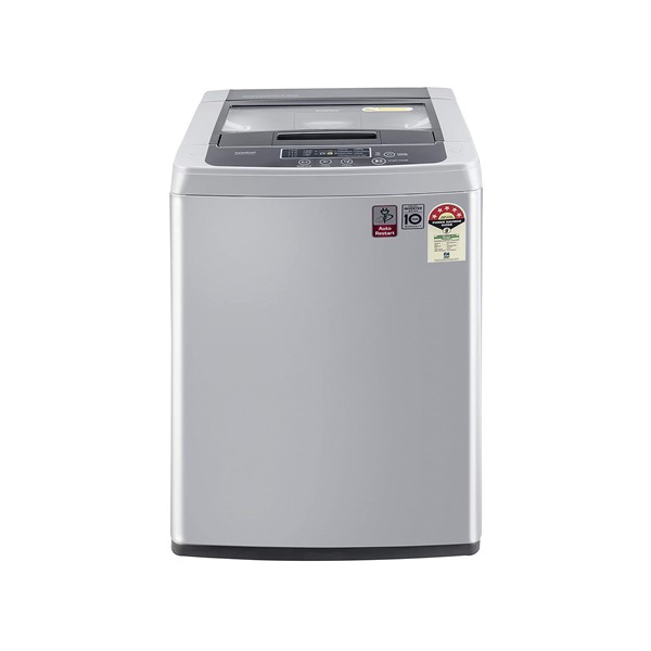 LG 7 Kg 5 Star Fully-Automatic Top Loading Washing Machine (T65SKSF4Z, Middle Free Silver)
