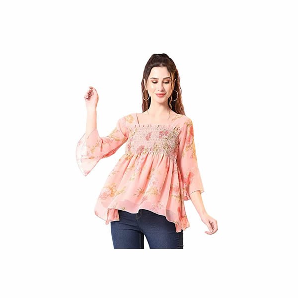 Western Tunics Top for Women, Fancy Tops for Women, Latest Regular Wear Top, Stylish Tunic Top for Jeans, Suitable for Office Wear, Casual Wear Tunic for Women/Girls Tops