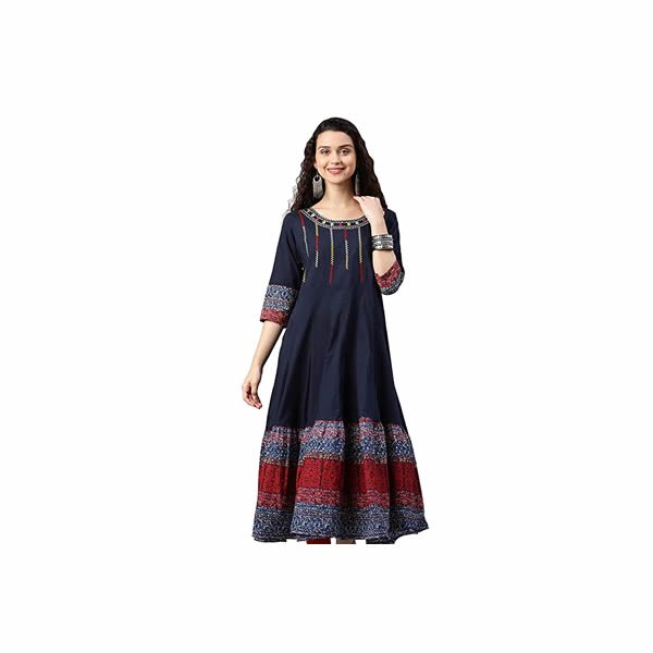 Women's Calf Length Anarkali Dress