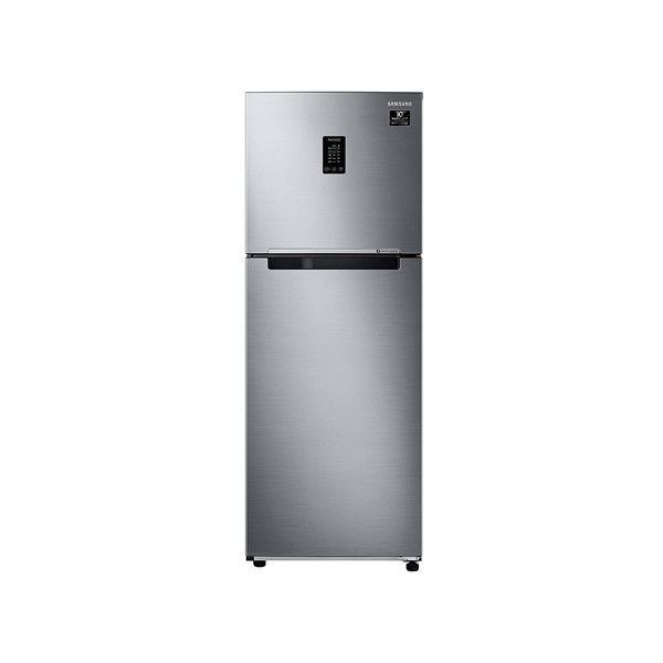 Samsung 314 L 2 Star Inverter Frost Free Double Door Refrigerator (RT34A4622S8/HL, Silver, Elegant Inox, Convertible, Curd Maestro)