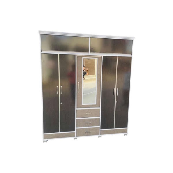 Suyog Furniture Three Door Wooden Almirah