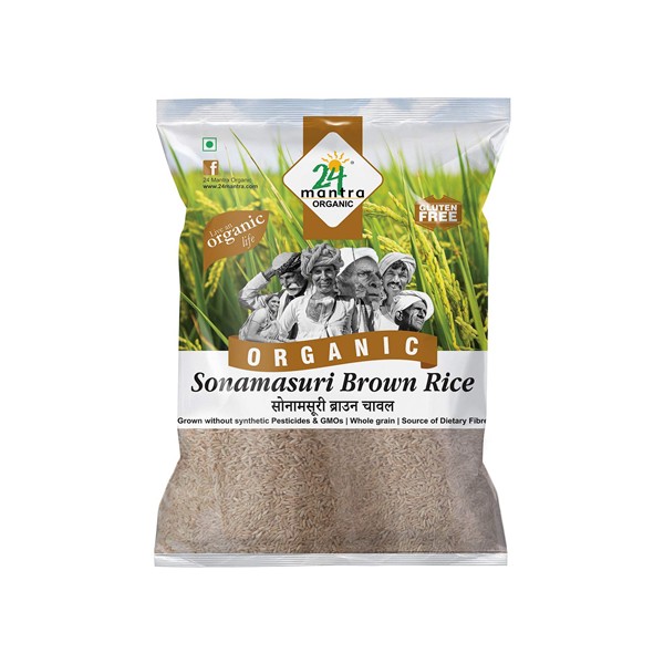 24 Mantra Organic Sonamasuri Brown Rice, 5kg