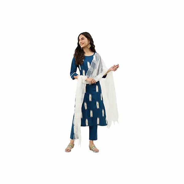 Women/Girls Trending Embroidery Kurta Pant with Dupatta