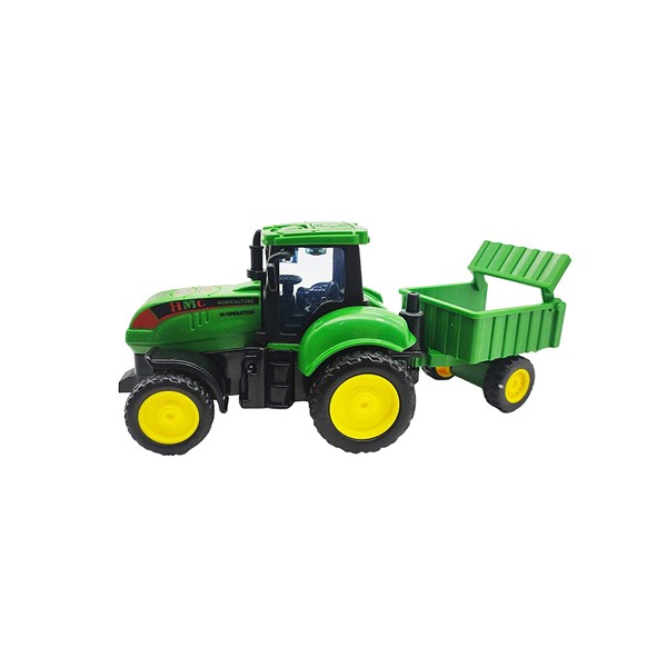 FunBlast Pull Back Vehicles Farm Tractor Truck with Trolley, Friction Power Toy Trucks for 3+ Years Old Boys, Girls, Kids Toy (Multicolor)